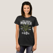 40歳の誕生日狩りダックディアハンター40歳 Tシャツ (正面フル)