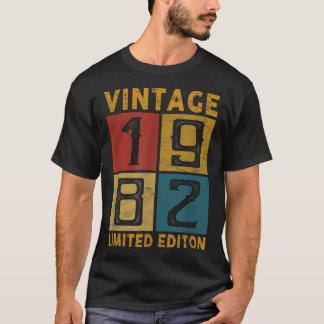 40歳の誕生日生まれヴィンテージ1982年、40歳 Tシャツ