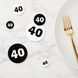 40歳の誕生日紙吹雪 コンフェッティ