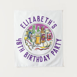 40歳の誕生日記念タペストリー タペストリー