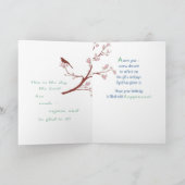 40歳の誕生日賛美、あなた カード (内部)