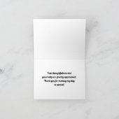 40歳の誕生日金ゴールドバルーン応援~40歳 サンキューカード (内部)