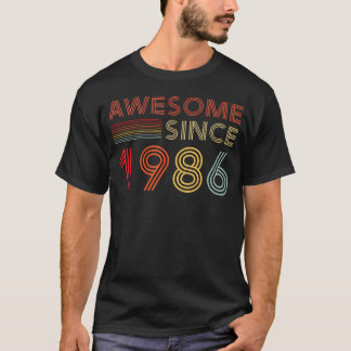 40歳の誕生日飾り 男の子 40代 すごい 1986 Tシャツ