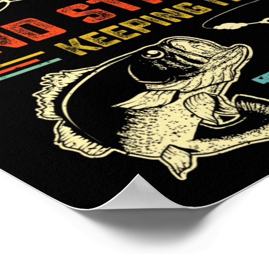 40歳の誕生日魚釣り40フィッシャーマンメンズプー ポスター (角)