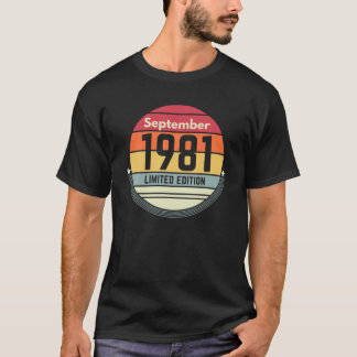 40歳の誕生日1981年9月40歳のギフト女性M Tシャツ