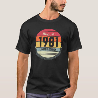 40歳の誕生日1981 40威厳がある年ギフト女性男性 Tシャツ