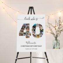 40歳の誕生日40フォトコラージュへようこそ