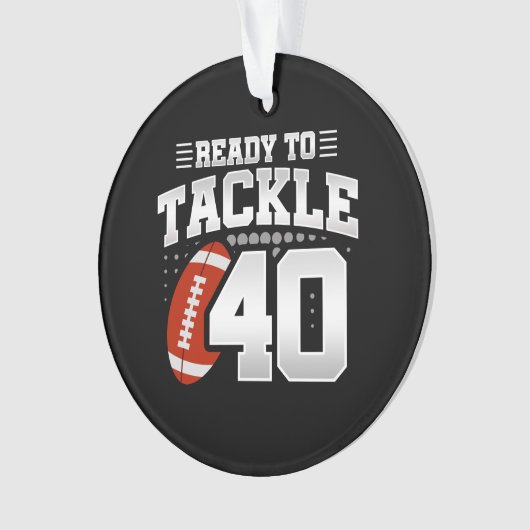 40歳の誕生日40年カップルの記念日に取り組む オーナメント (正面)