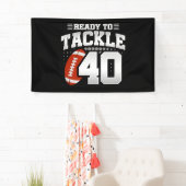 40歳の誕生日40年カップルの記念日に取り組む 横断幕 (インサイチュ)