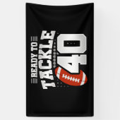 40歳の誕生日40年カップルの記念日に取り組む 横断幕 (縦)