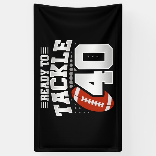 40歳の誕生日40年カップルの記念日に取り組む 横断幕 (縦)