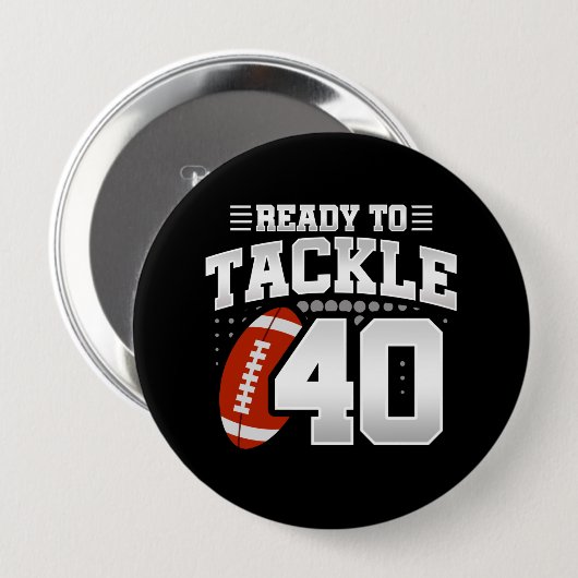 40歳の誕生日40年カップルの記念日に取り組む 缶バッジ (正面&裏面)