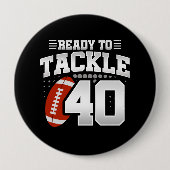 40歳の誕生日40年カップルの記念日に取り組む 缶バッジ (正面)
