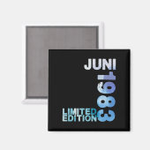 40歳の誕生日40年限定版1983年6月 マグネット (正面/裏面)