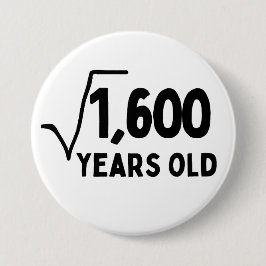 40歳の誕生日40年40番目の数学 缶バッジ