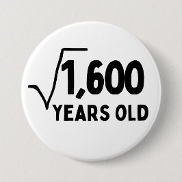 40歳の誕生日40年40番目の数学 缶バッジ