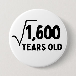 40歳の誕生日40年40番目の数学 缶バッジ