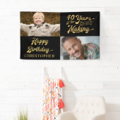 40歳の誕生日40歳の作りレトロ 横断幕 (インサイチュ)