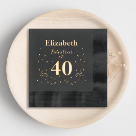 40歳の誕生日40歳 箔ナプキン