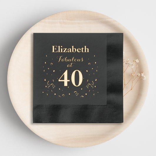 40歳の誕生日40歳 箔ナプキン