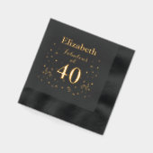 40歳の誕生日40歳 箔ナプキン (左)