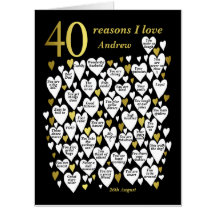 40歳の誕生日40私があなたを愛する理由