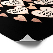 40歳の誕生日40私たちがあなたを愛する理由カスタム ポスター (角)