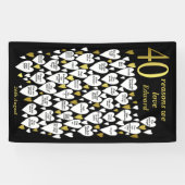 40歳の誕生日40私たちがあなたを愛する理由 横断幕 (横)