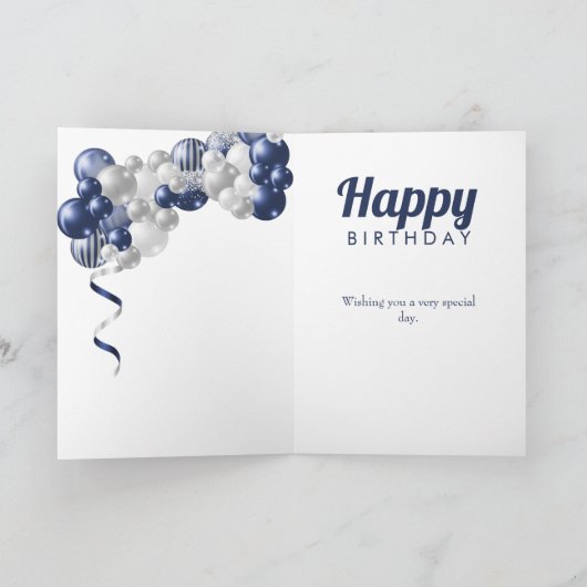 40歳の誕生日40私たちはあなたを愛する理由ブルー カード (内部)