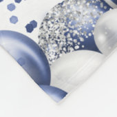 40歳の誕生日40私たちはあなたを愛する理由ブルー フリースブランケット (角)