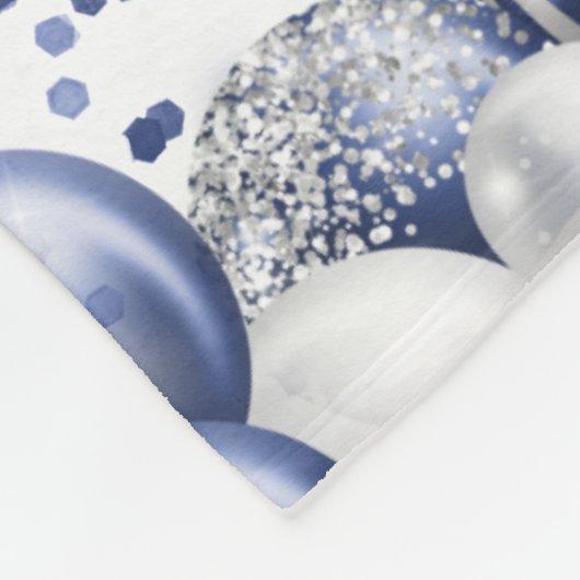 40歳の誕生日40私たちはあなたを愛する理由ブルー フリースブランケット (角)