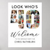 40歳の誕生日40 23写真ルック誰40 ポスター (正面)