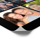 40歳の誕生日41フォトコラージュ応援~40歳 ポスター (角)