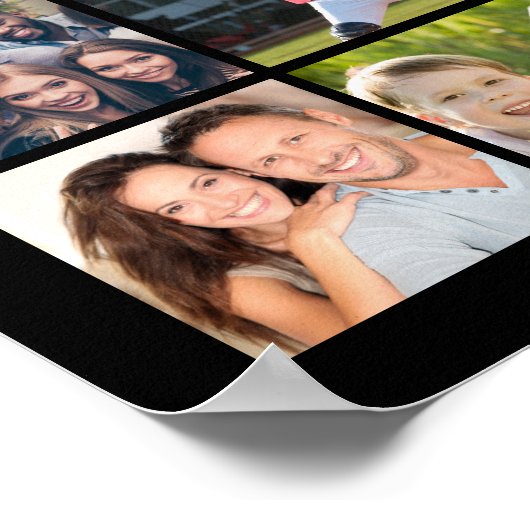 40歳の誕生日45写真コラージュ応援~40歳 ポスター (角)