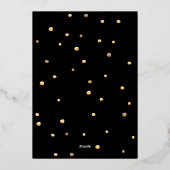 40歳の誕生日50歳と素晴らしい誕生日 箔招待状 (裏面)