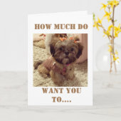 **40歳の誕生日**この甘い子からの願い カード (黄色い花)