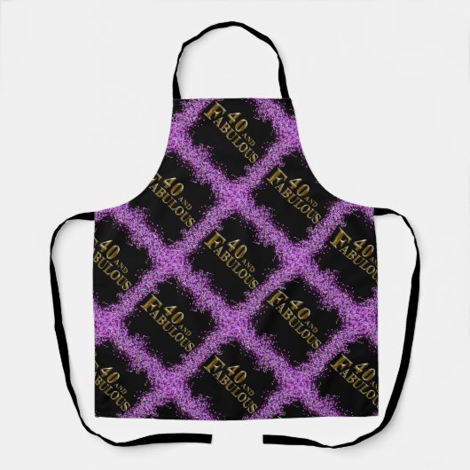 40歳の誕生日 エプロン (正面)