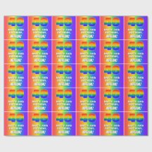 40歳の誕生日：カラフルおもしろいレインボーパターン# 40