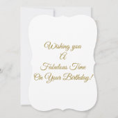 40歳の誕生日 カード (裏面)