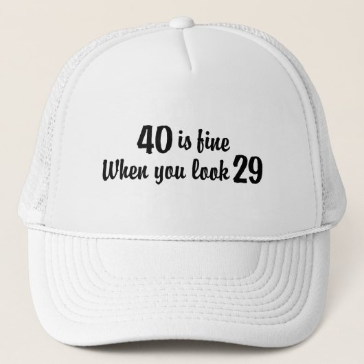 40歳の誕生日 キャップ (正面)
