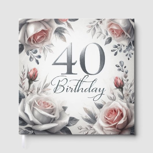 40歳の誕生日 ゲストブック (正面)