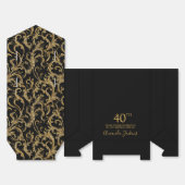 40歳の誕生日 ゴールド スワール お礼  フェイバーボックス (見開き)