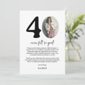 40歳の誕生日 サンキューカード (スタンド正面)