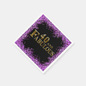 40歳の誕生日 スタンダードカクテルナプキン (角)