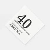 40歳の誕生日 スタンダードランチョンナプキン (角)