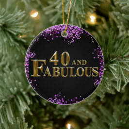 40歳の誕生日 セラミックオーナメント