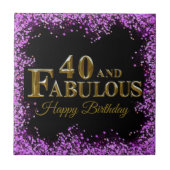 40歳の誕生日 タイル (正面)