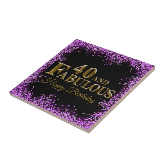 40歳の誕生日 タイル (側面)