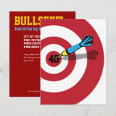 40歳の誕生日 - ターゲット・ブルズアイ招待状 招待状 (正面/裏面)