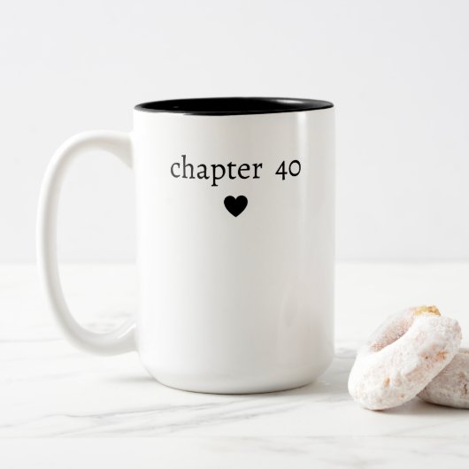 40歳の誕生日 ツートーンマグカップ (ドーナツ)